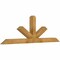 Ekena Millwork Saratoga Rough Sawn Timber Gable Bracket, Western Red Cedar, 72"W x 24"H x 4"D x 4"F, 8/12 Pitch GBW072X24X0404SAR00RWR - alternate 5